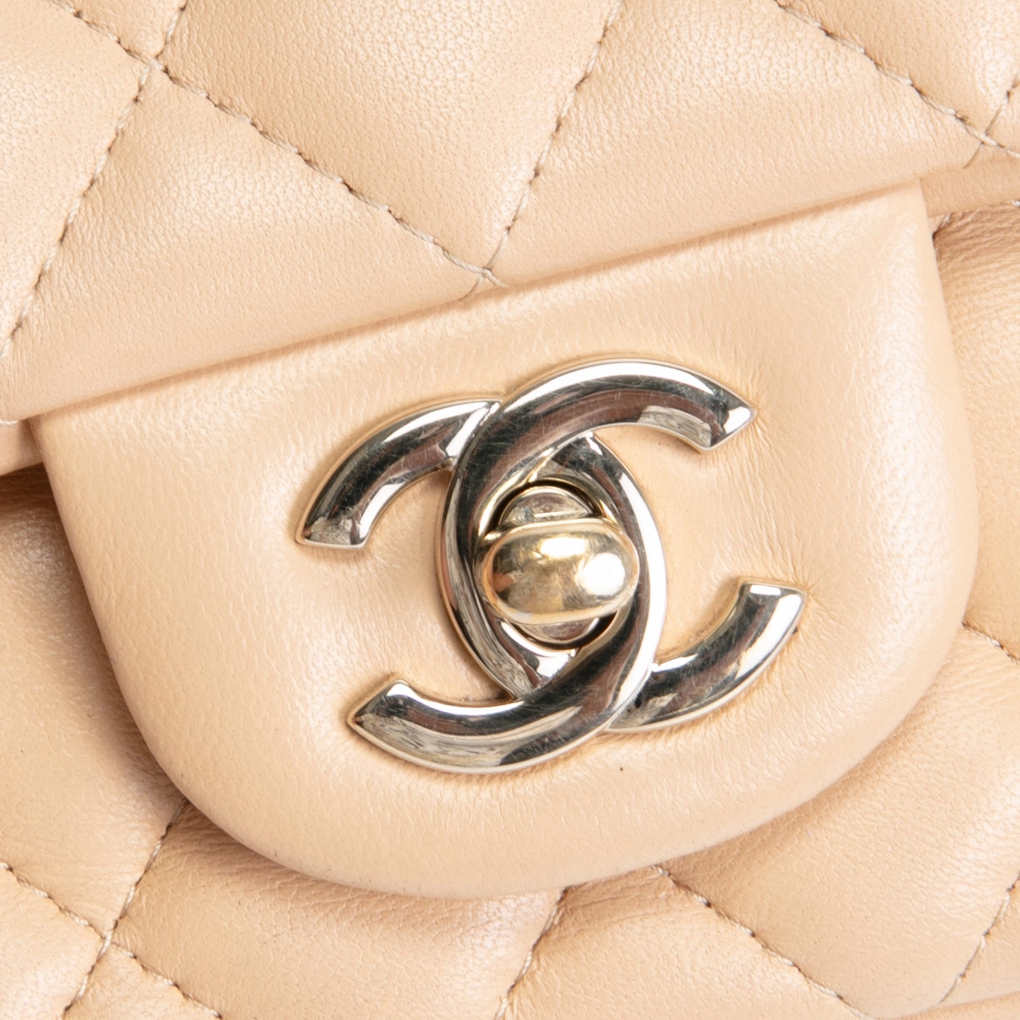 CHANEL Rectangular Mini Flap Bag- Beige