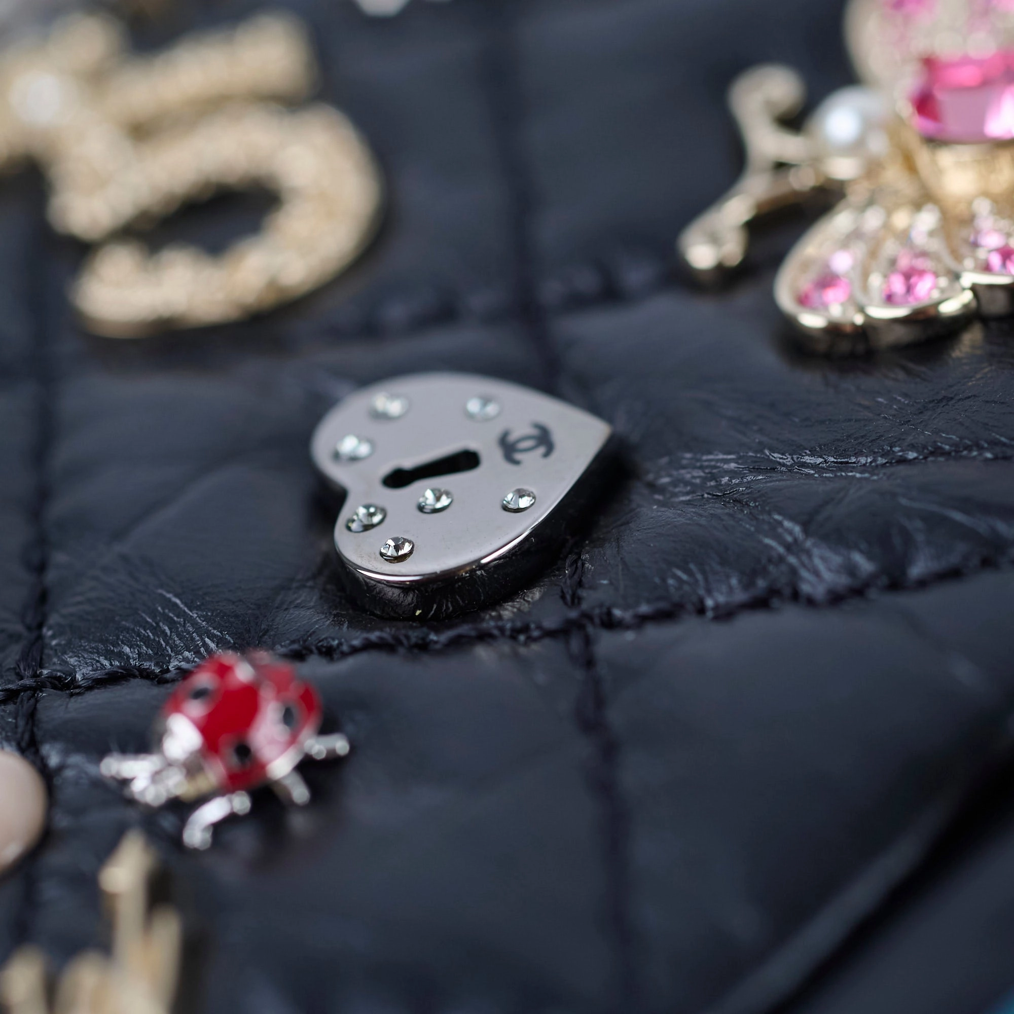Chanel Reissue 2.55 Lucky Charms Small Black 24 Series