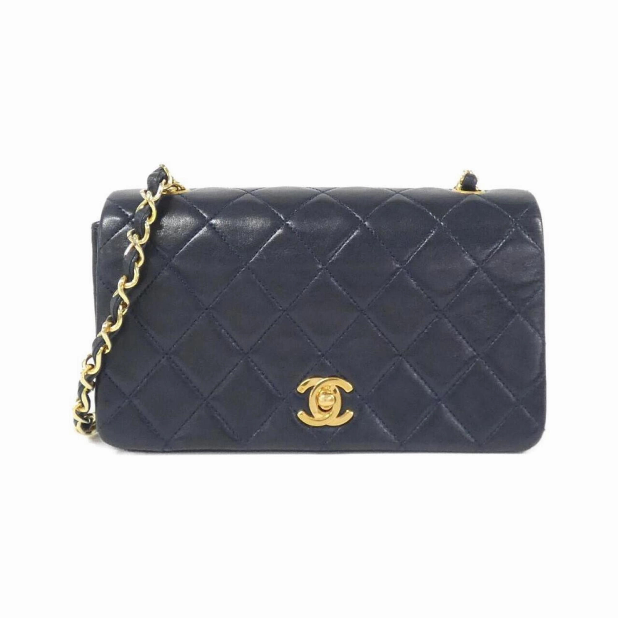 Chanel Single Flap Leather Shoulder Bag (Pre-Owned)