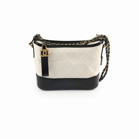 Chanel Small Gabrielle Bag Black and White