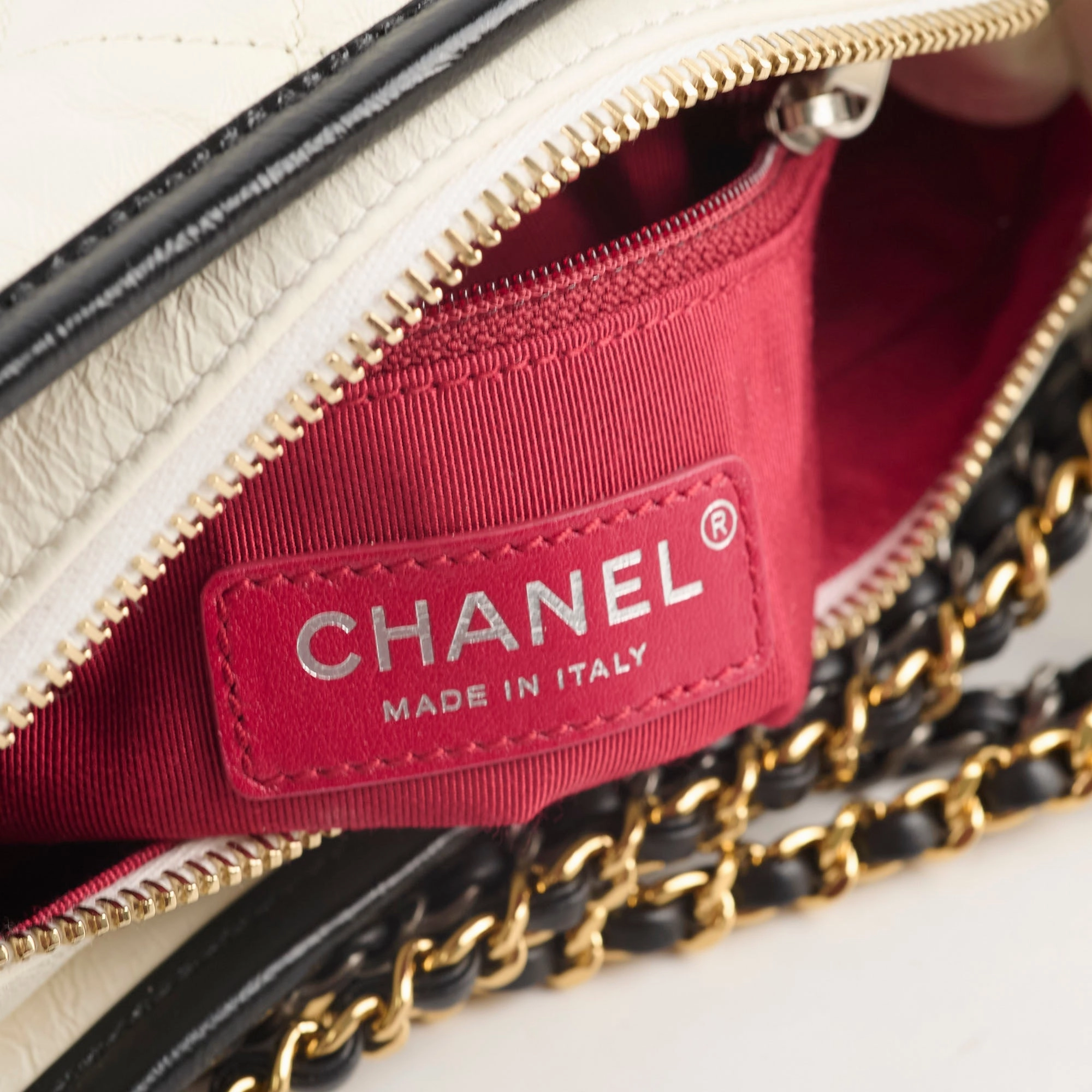 Chanel Small Gabrielle Bag Black and White