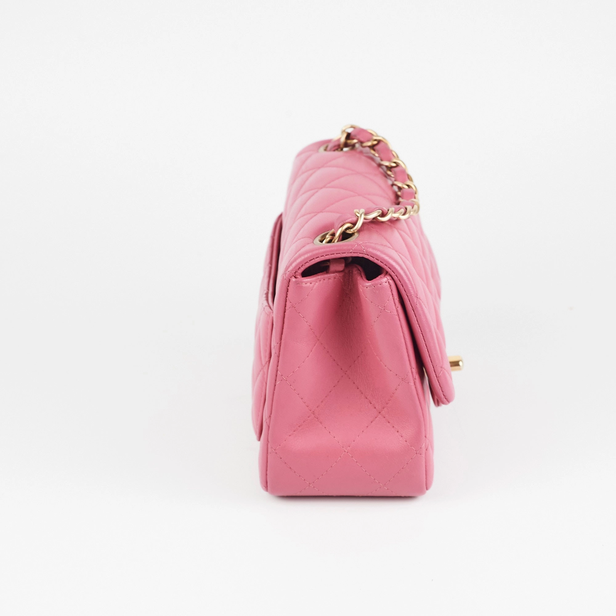 Chanel Square Mini Lambskin Pink