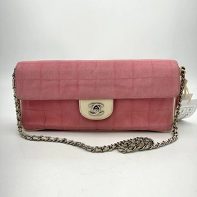 Chanel Square Quilted E/W Flap Bag - Pink Shoulder Bags, Handbags  CNQ303