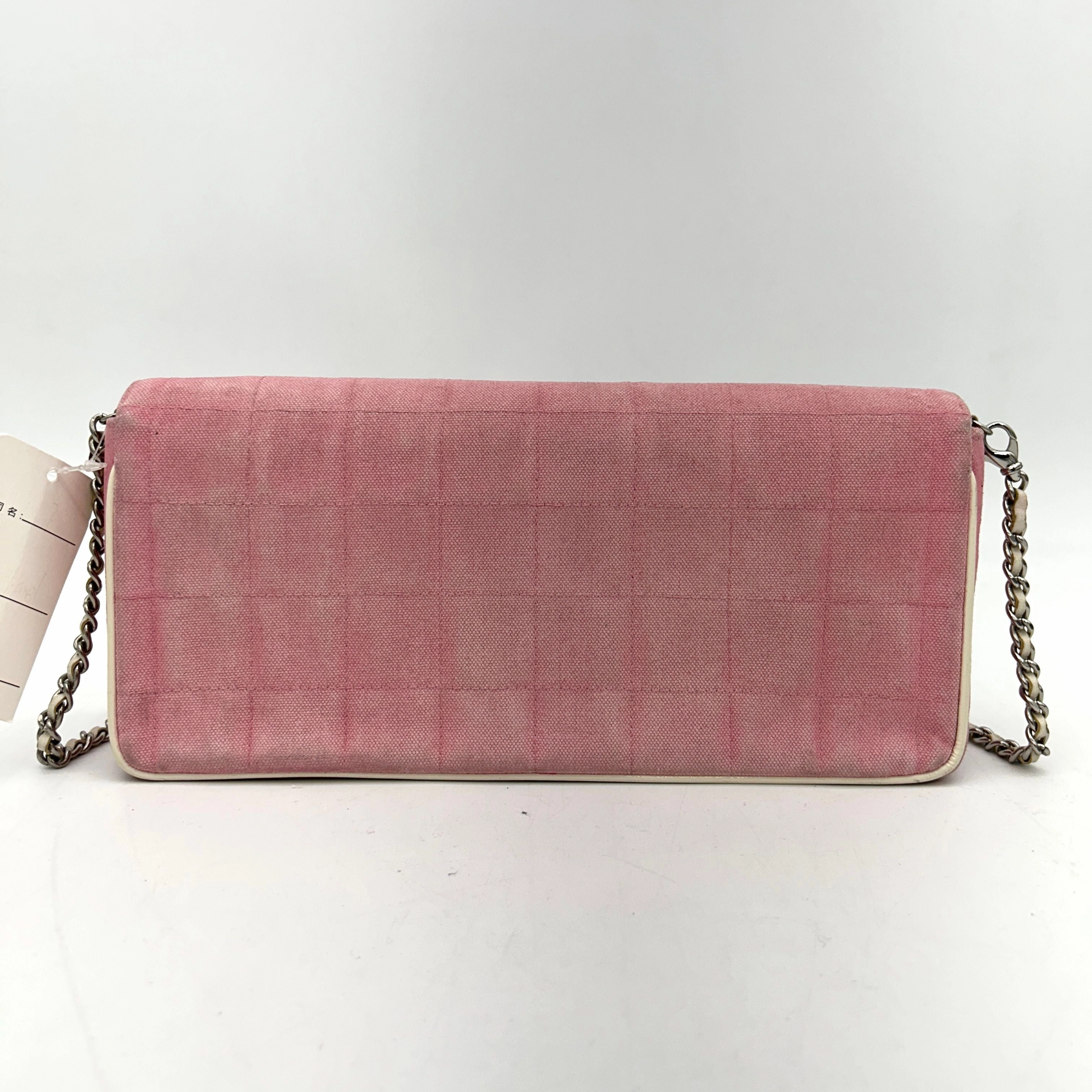 Chanel Square Quilted E/W Flap Bag - Pink Shoulder Bags, Handbags  CNQ303