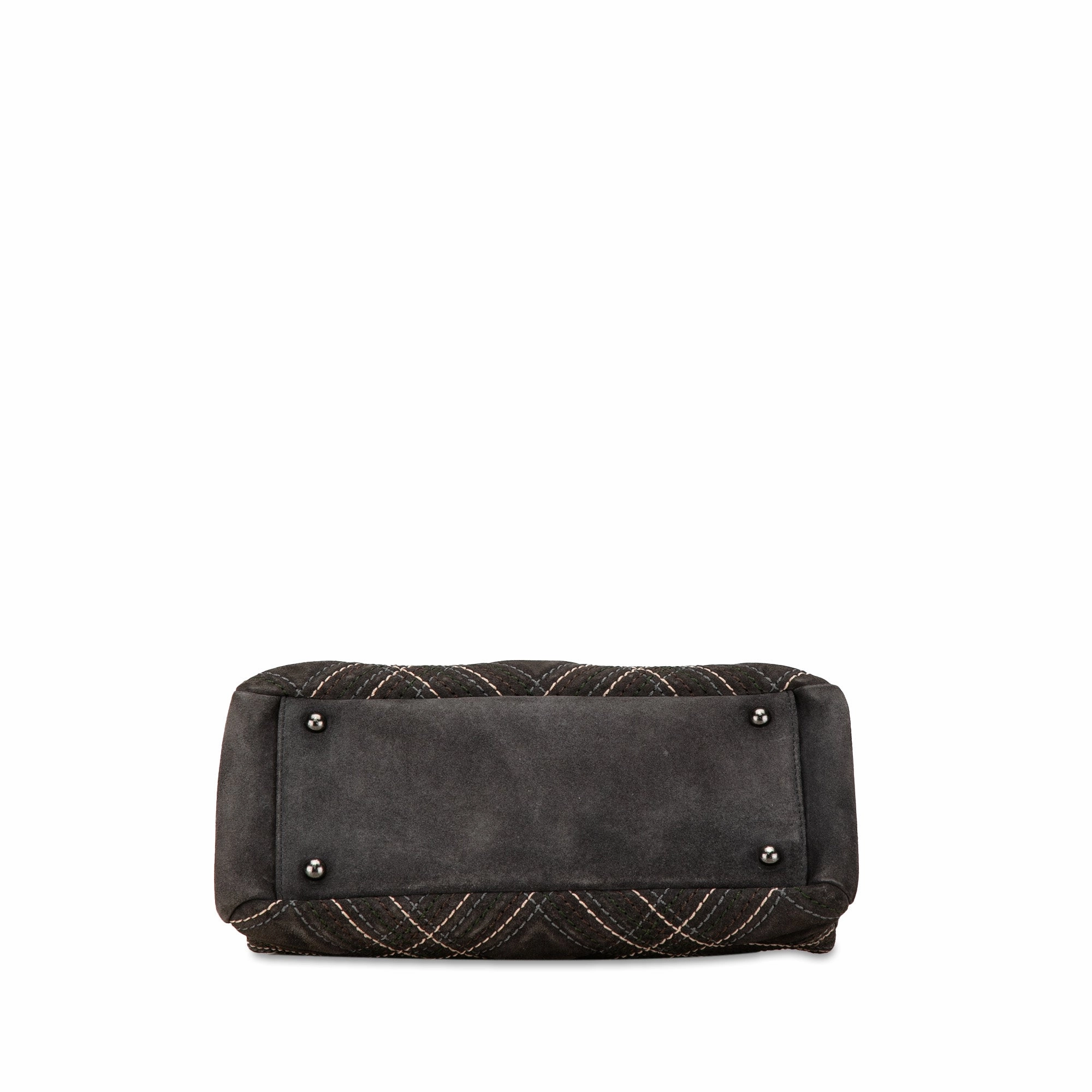 Chanel Suede Paris-Edinburgh Saltire Shoulder Bag (21544)