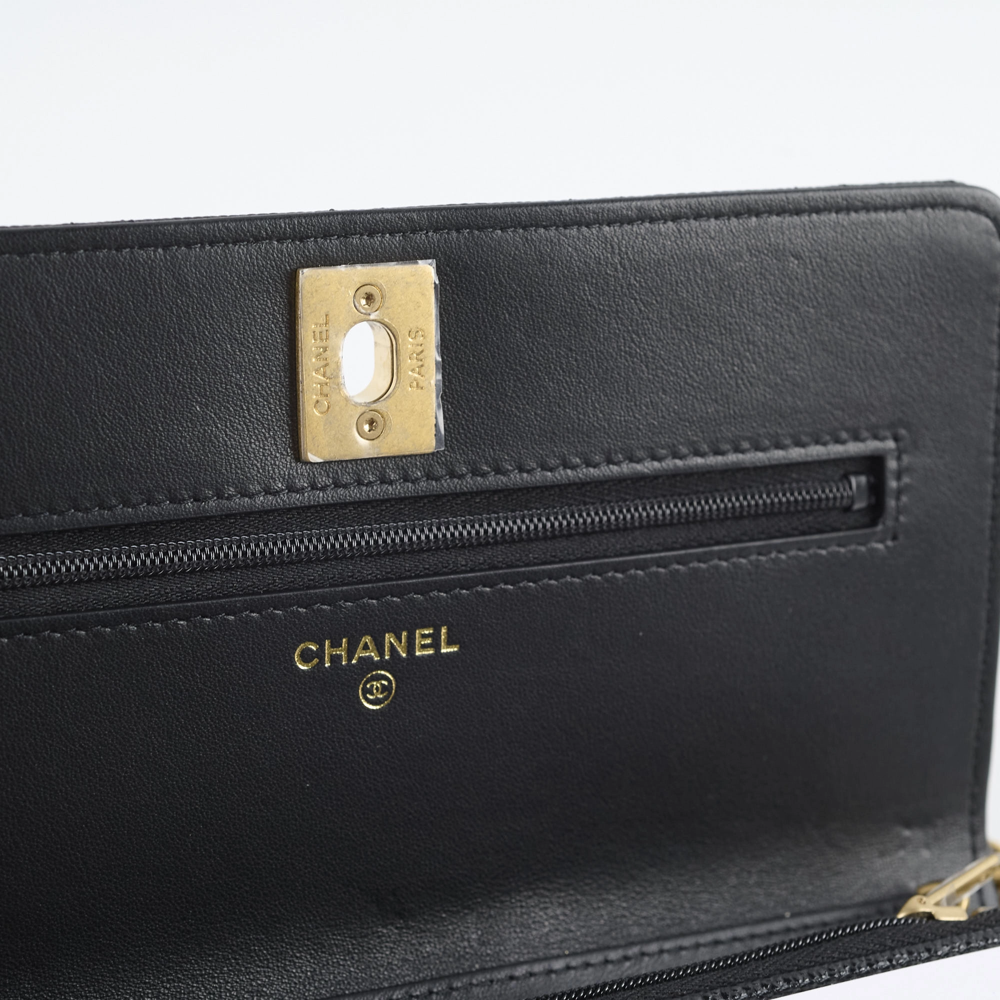 Chanel Turn-lock WOC with Charms Black Caviar