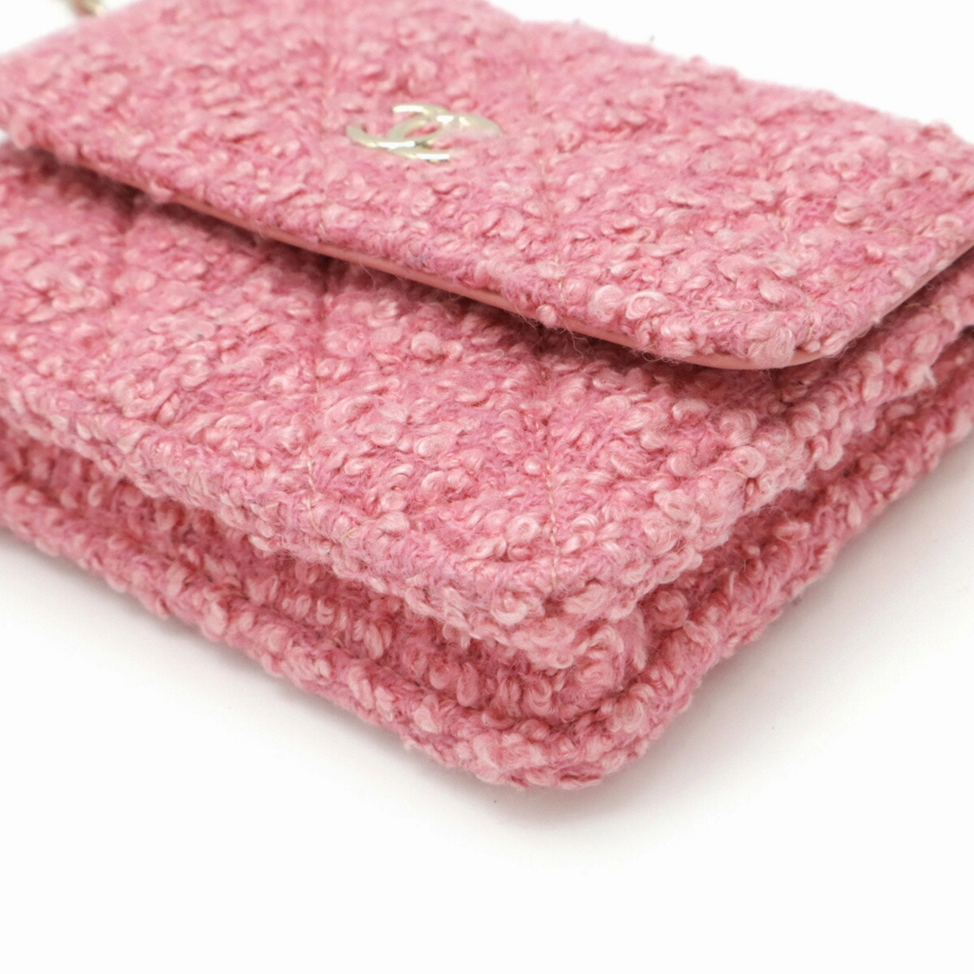 Chanel Tweed Pochette Pouch Shoulder Bag (Pre-Owned)