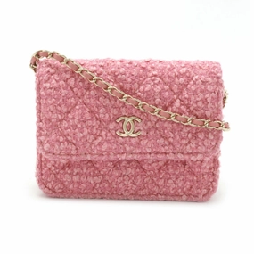 Chanel Tweed Pochette Pouch Shoulder Bag (Pre-Owned)