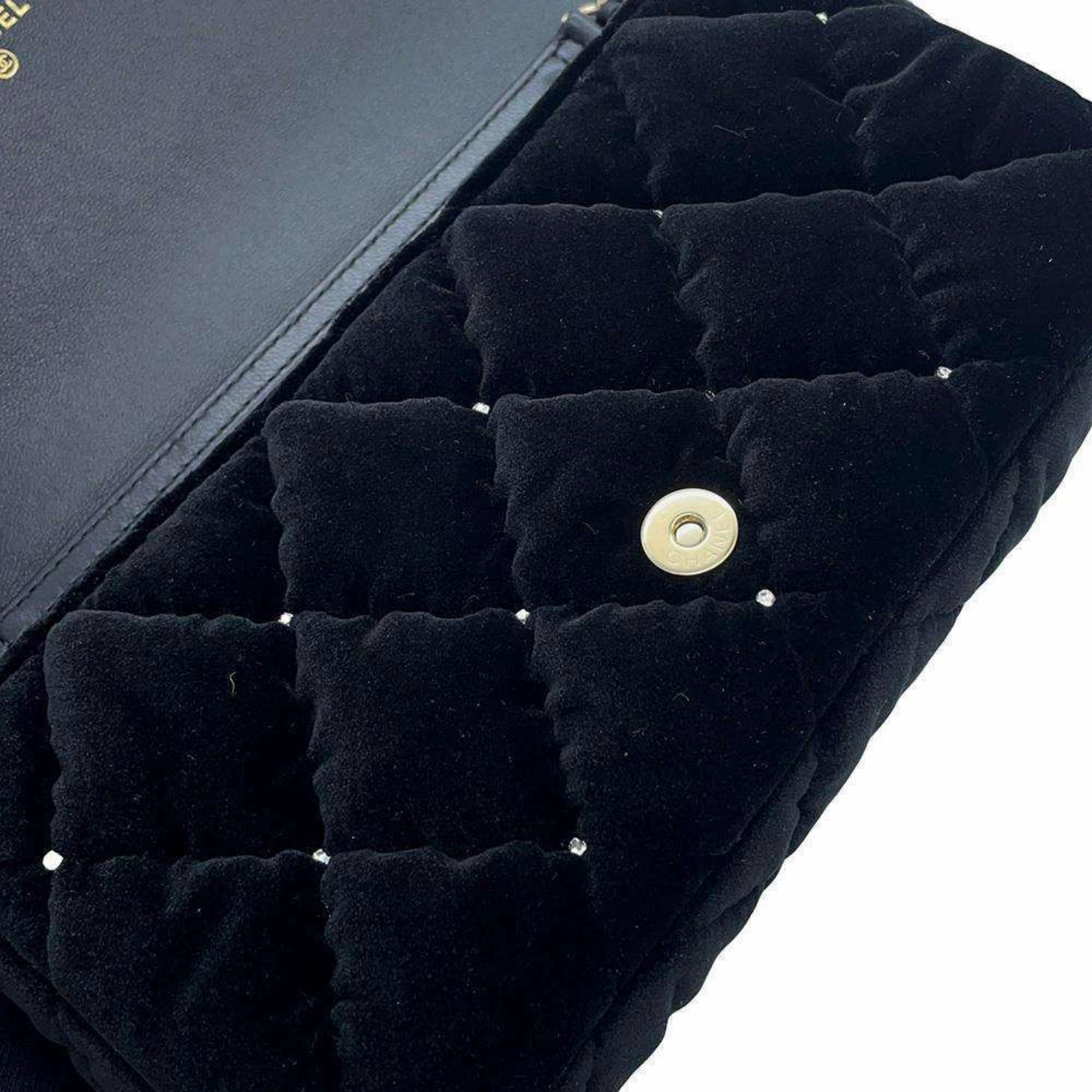 Chanel Velvet Shoulder Bag (Pre-Owned)