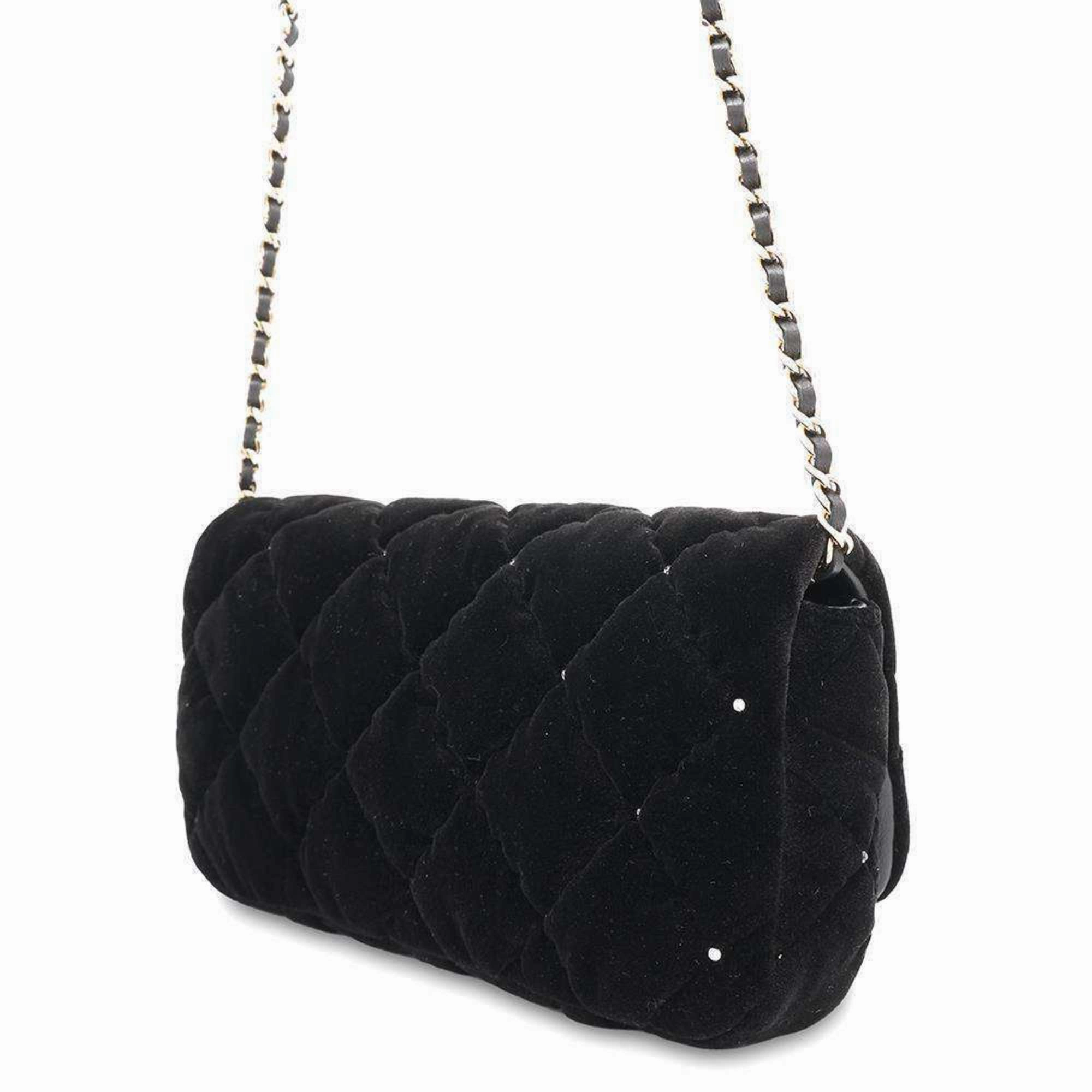 Chanel Velvet Shoulder Bag (Pre-Owned)