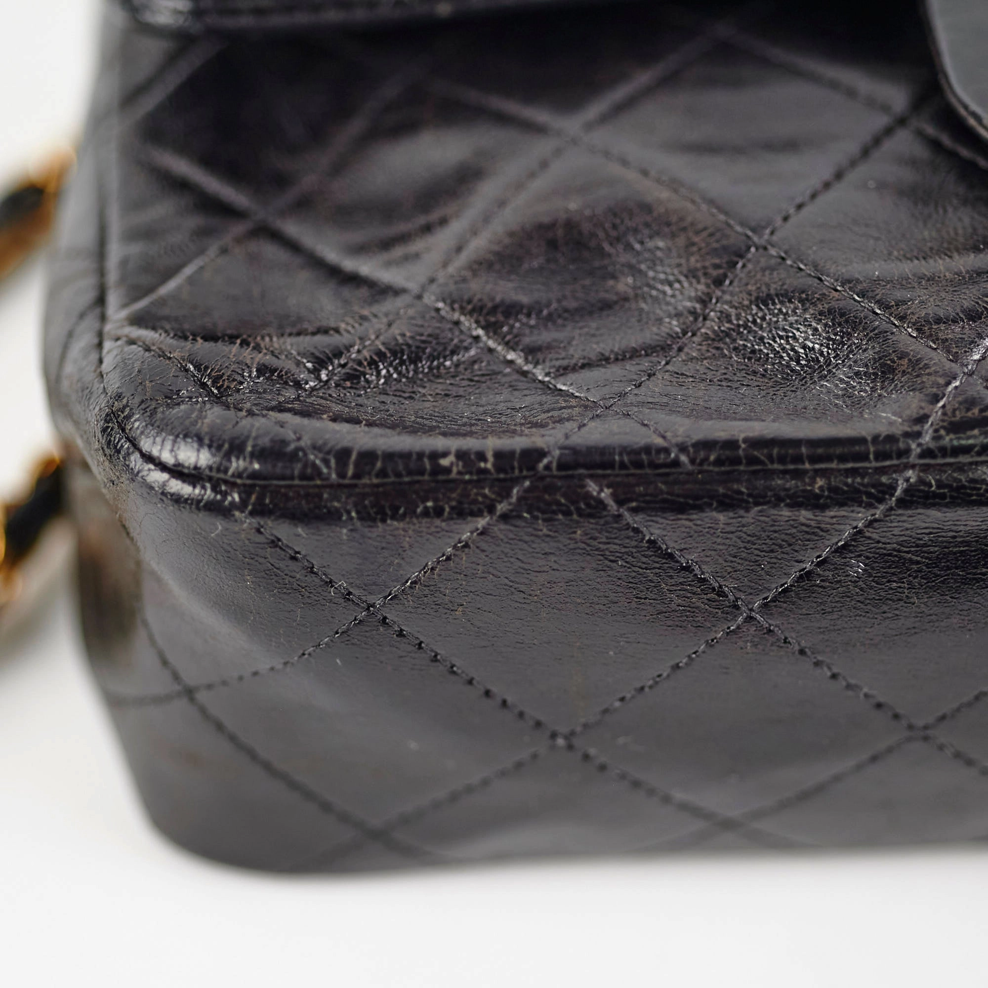Chanel Vintage Small Classic Flap Lambskin Black - Series 2