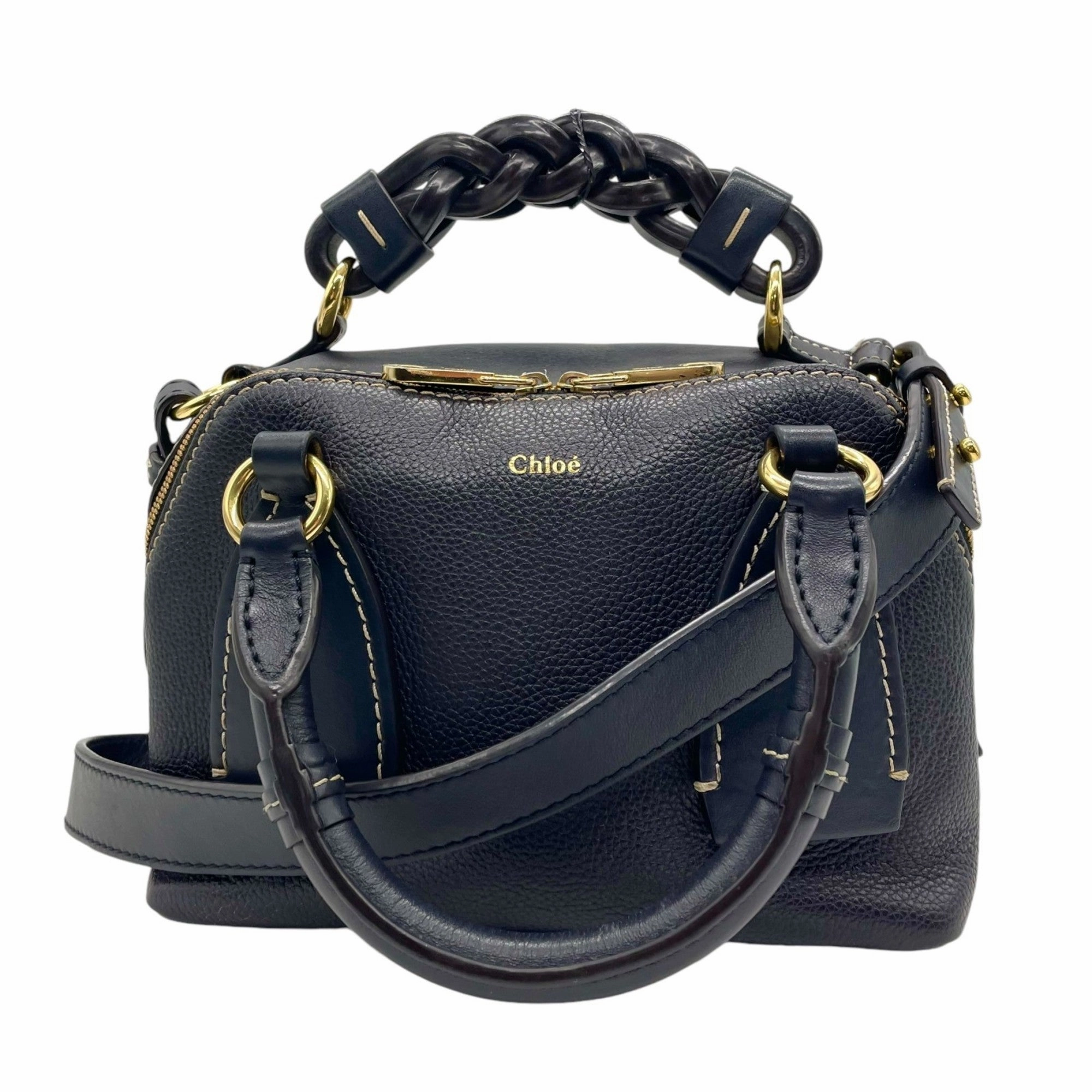 Chlo Leather Handbag Shoulder Bag (Pre-Owned)