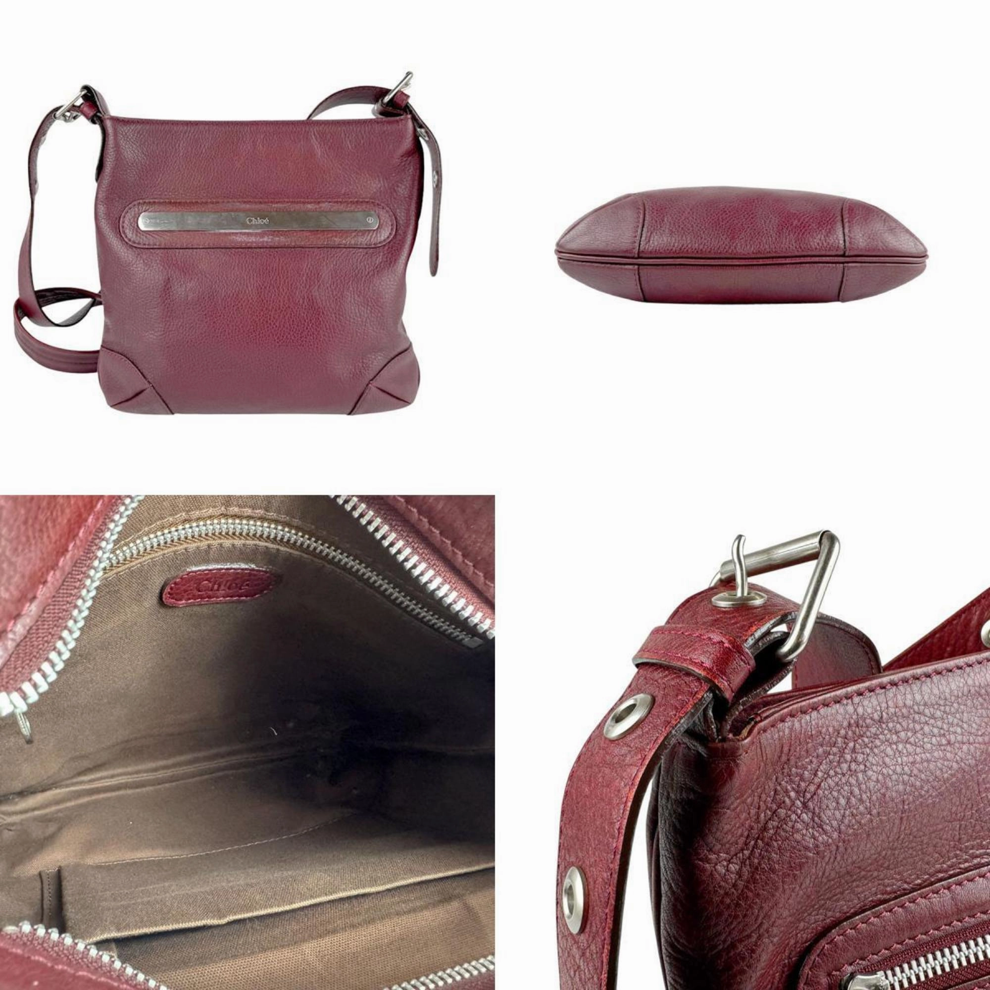 Chlo Leather Shoulder Bag (Pre-Owned)