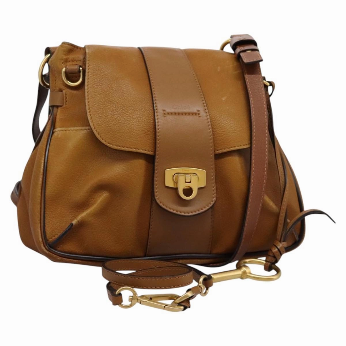 Chlo Lexa Leather Shoulder Bag (Pre-Owned)