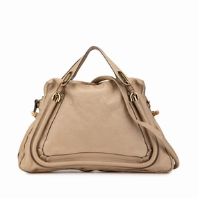 Chlo Paraty Leather Handbag Shoulder Bag (Pre-Owned)