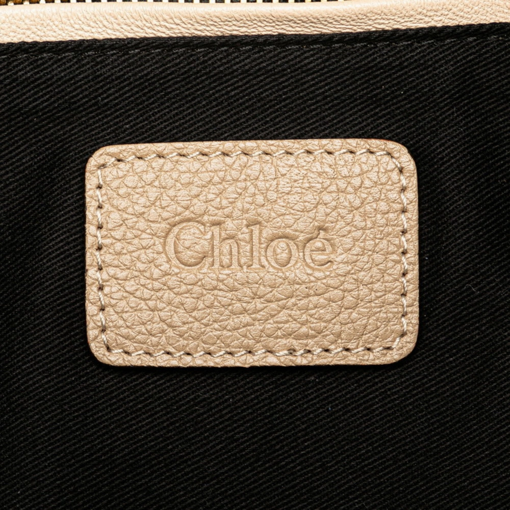 Chlo Paraty Leather Handbag Shoulder Bag (Pre-Owned)