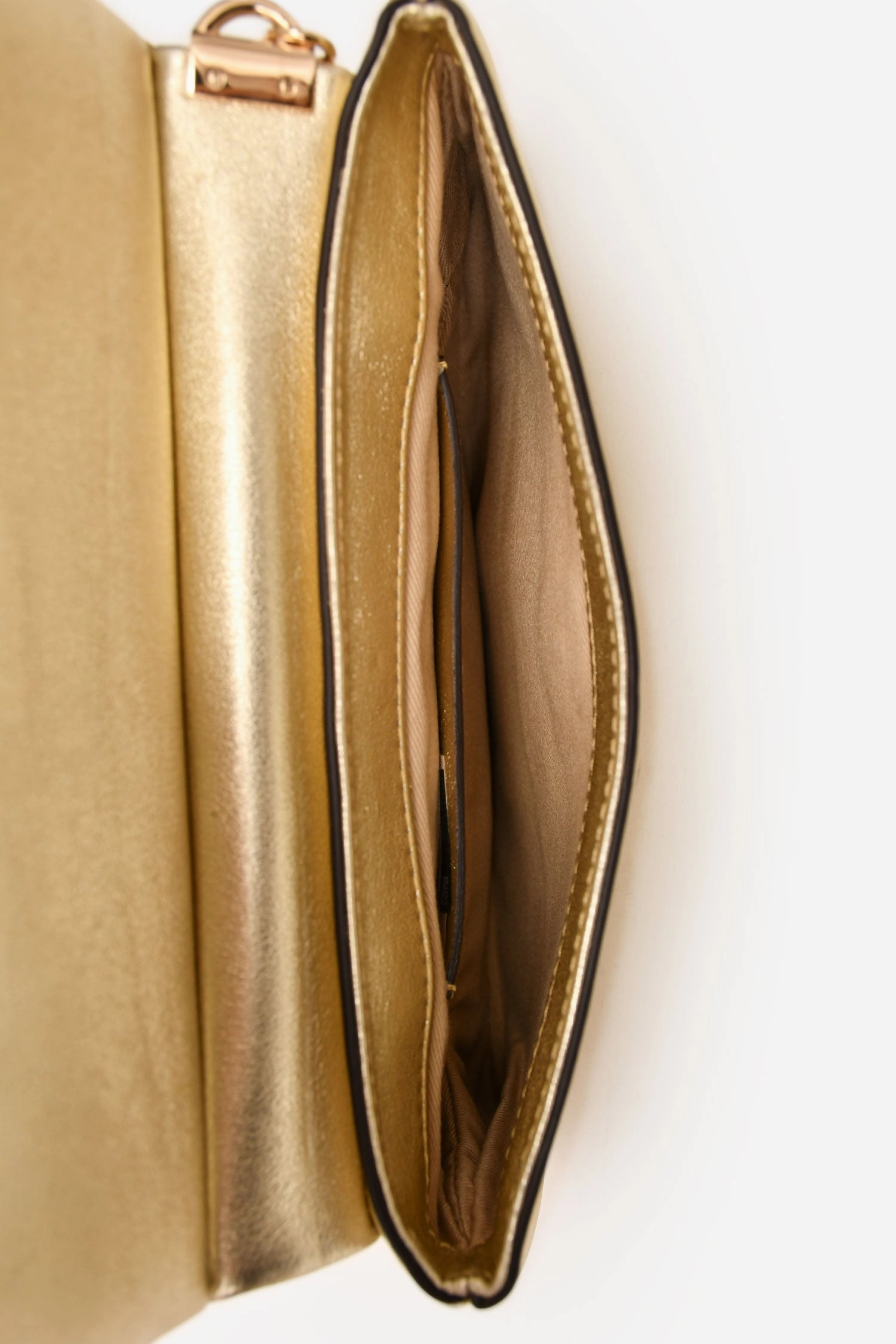 Chloe Gold Leather Top Handle Small Faye Crossbody