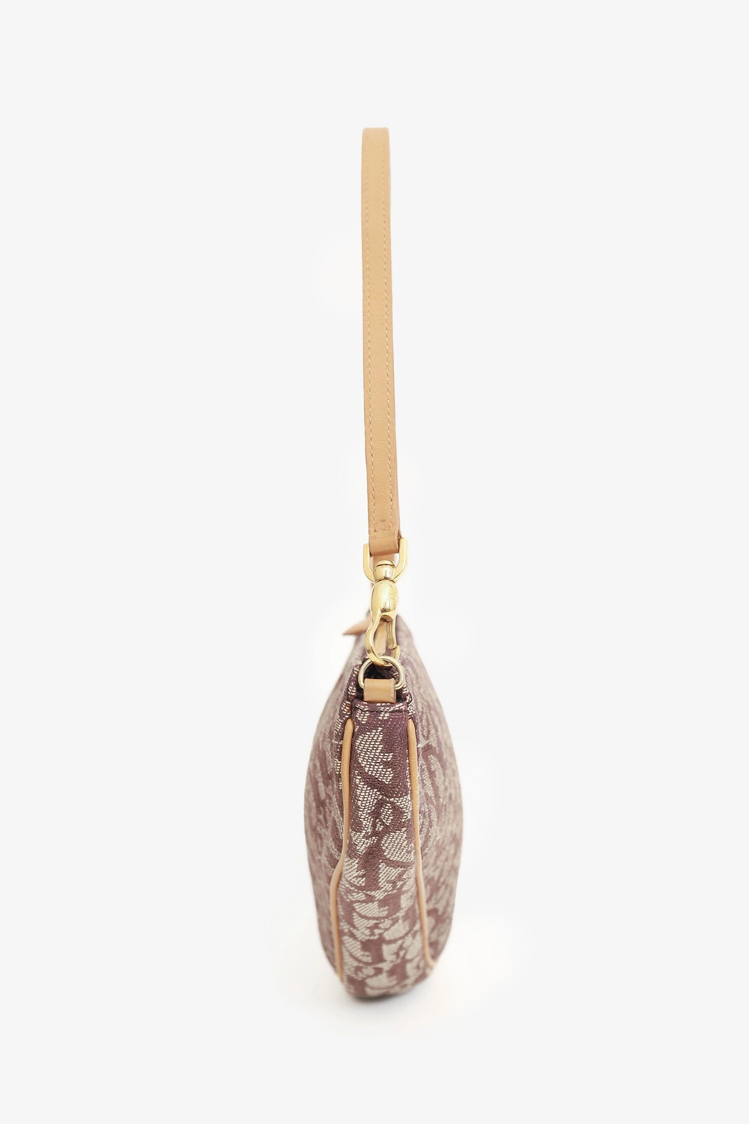 Christian Dior Brown Diorissimo Canvas Saddle Pochette