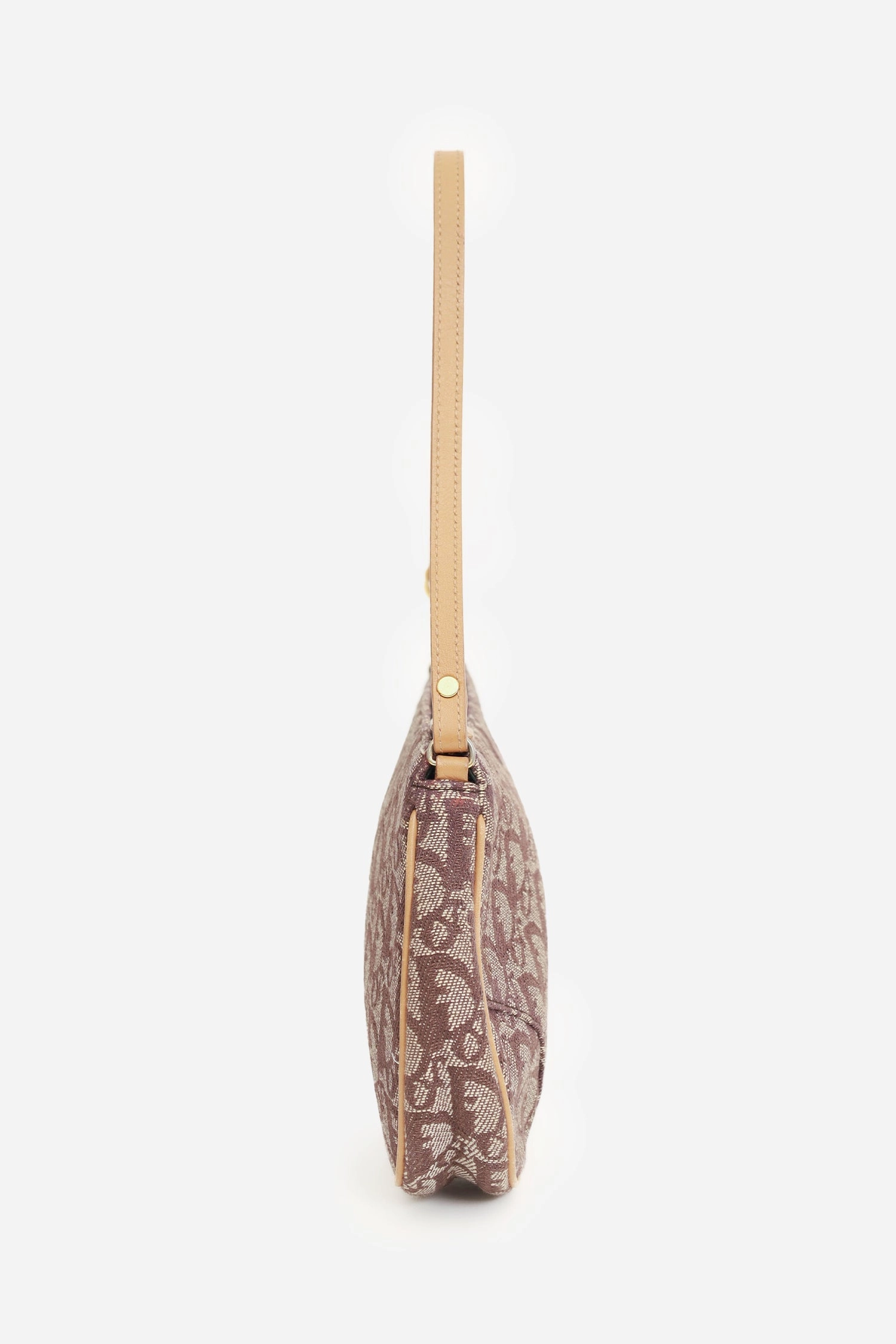 Christian Dior Brown Diorissimo Canvas Saddle Pochette