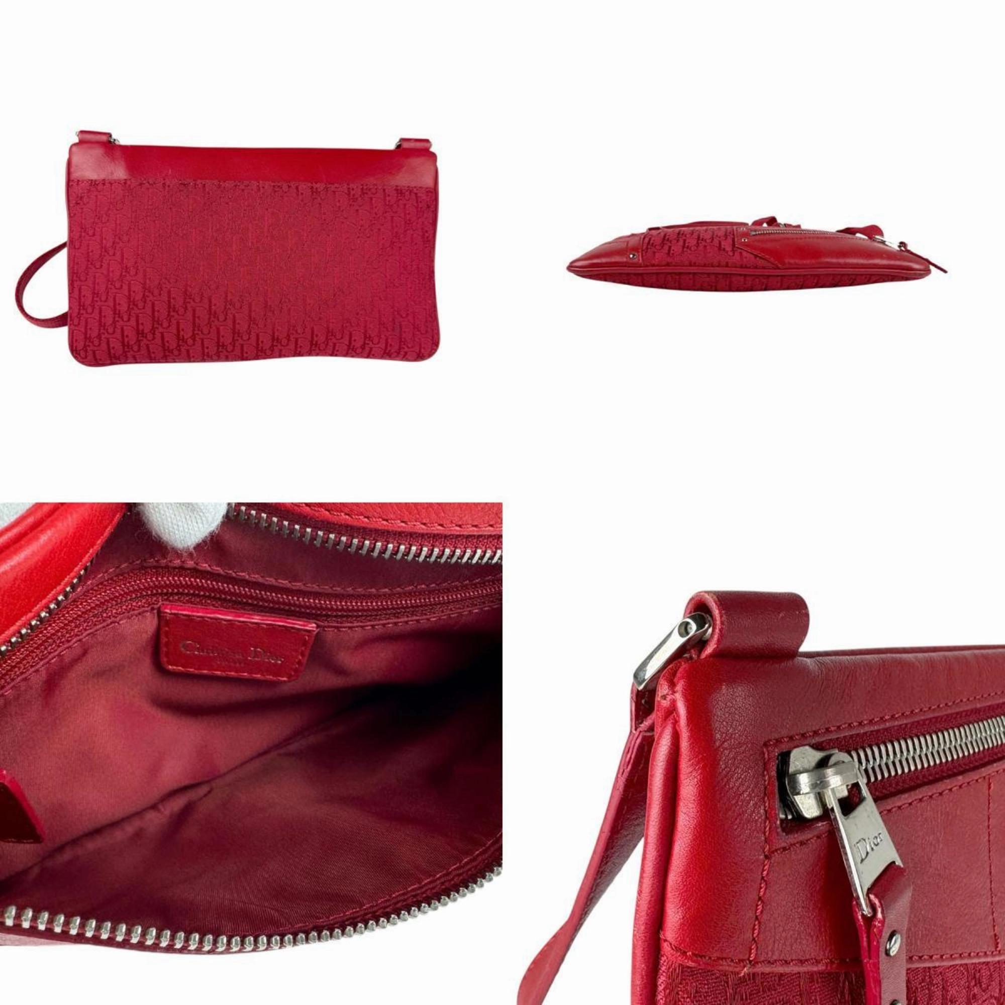 Christian Dior Canvas Leather Shoulder Bag (Pre-Owned)
