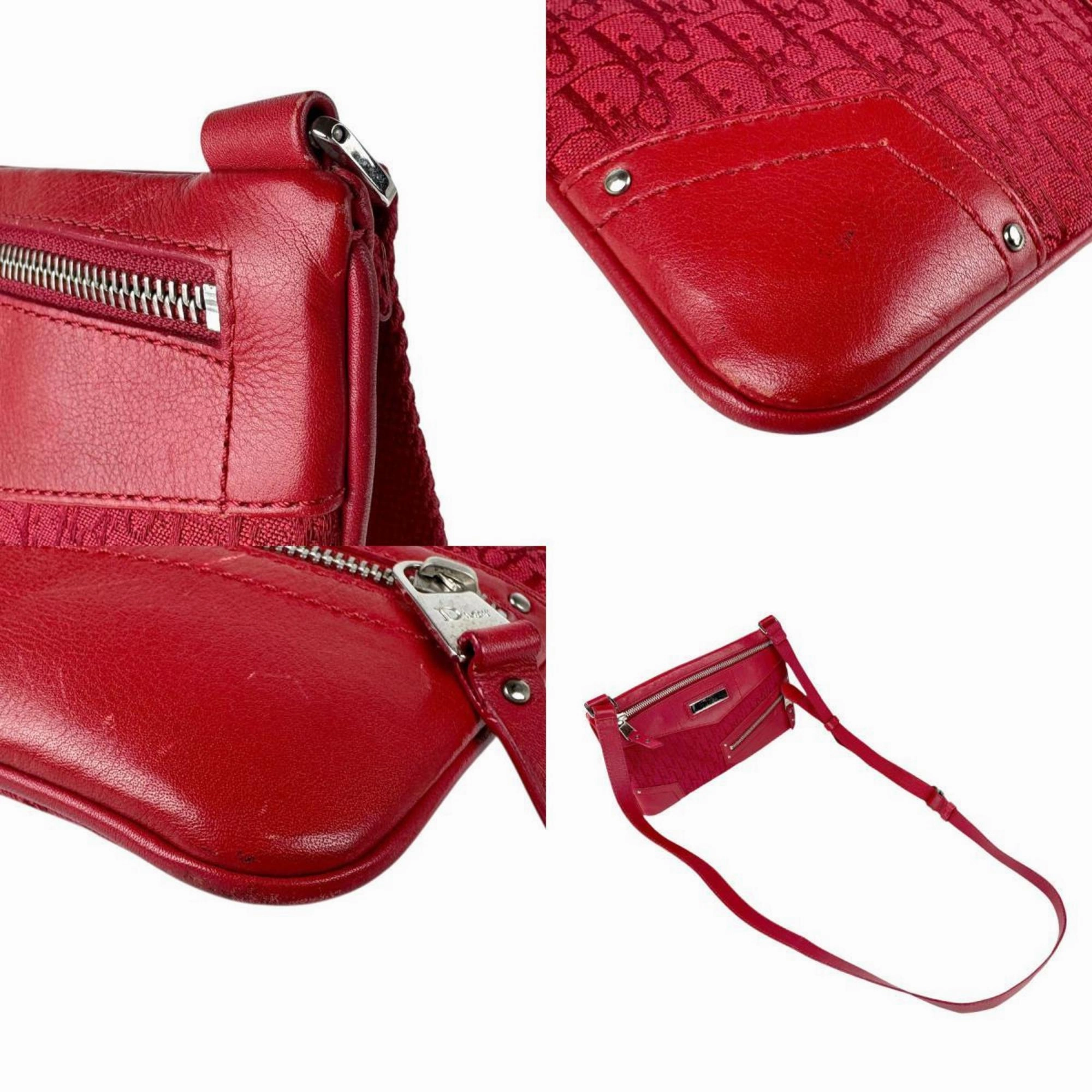 Christian Dior Canvas Leather Shoulder Bag (Pre-Owned)