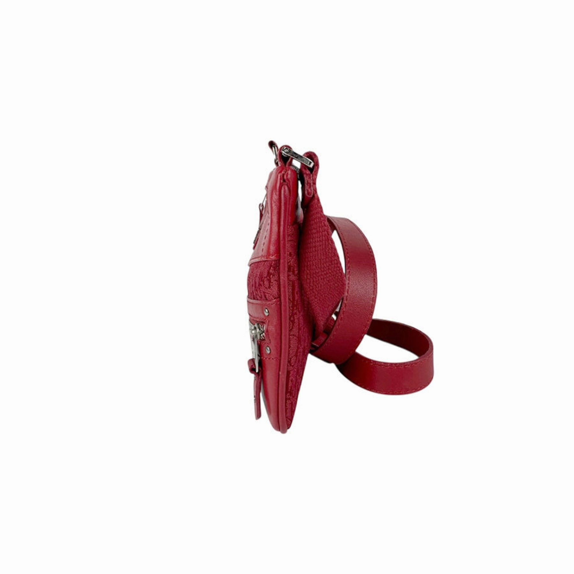 Christian Dior Canvas Leather Shoulder Bag (Pre-Owned)