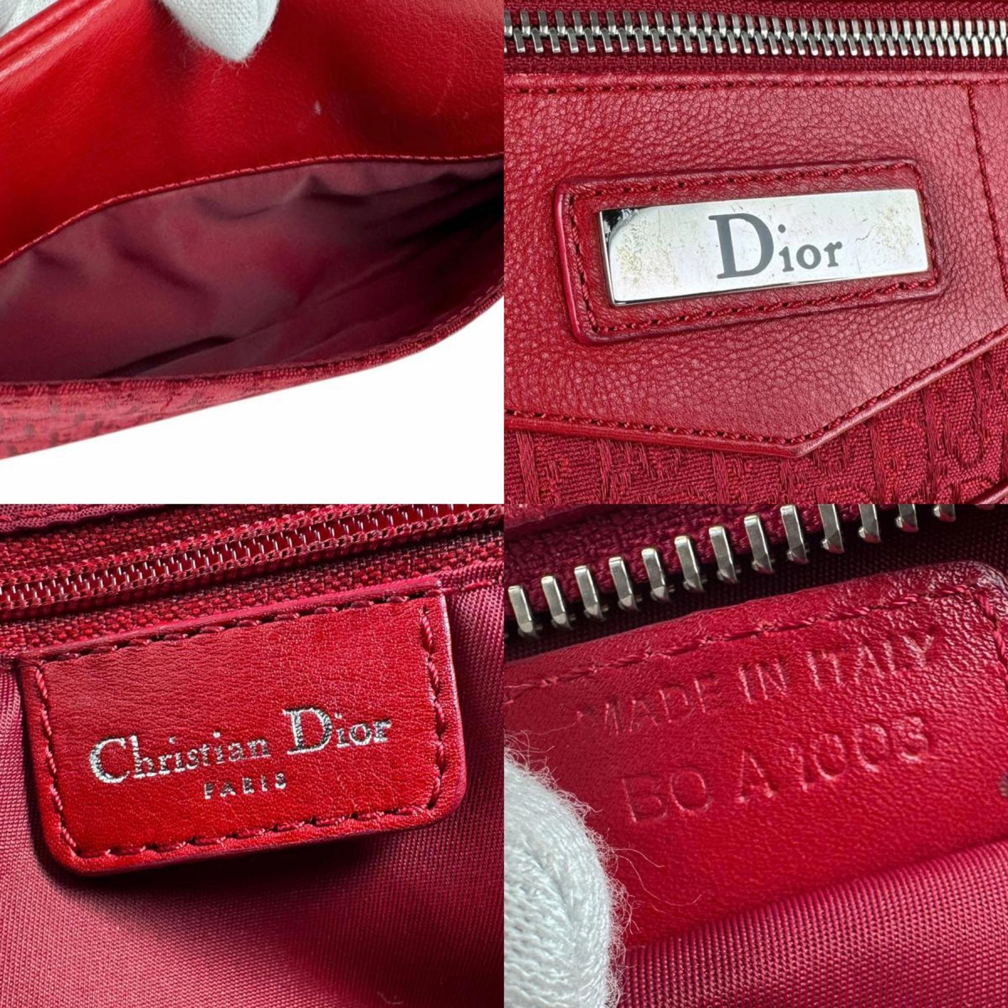 Christian Dior Canvas Leather Shoulder Bag (Pre-Owned)