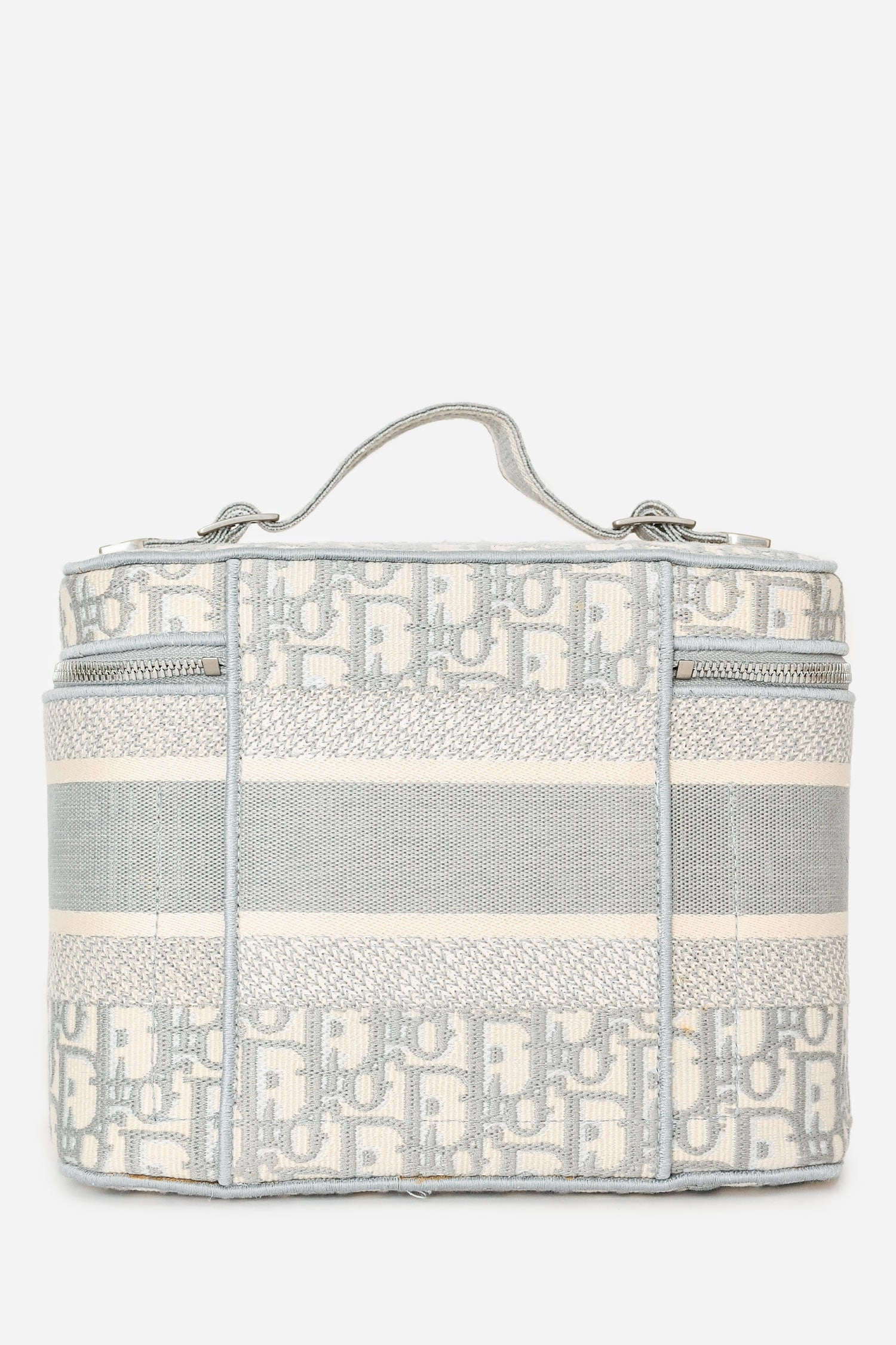 Christian Dior Grey Oblique Monogram Dior travel Vanity Case