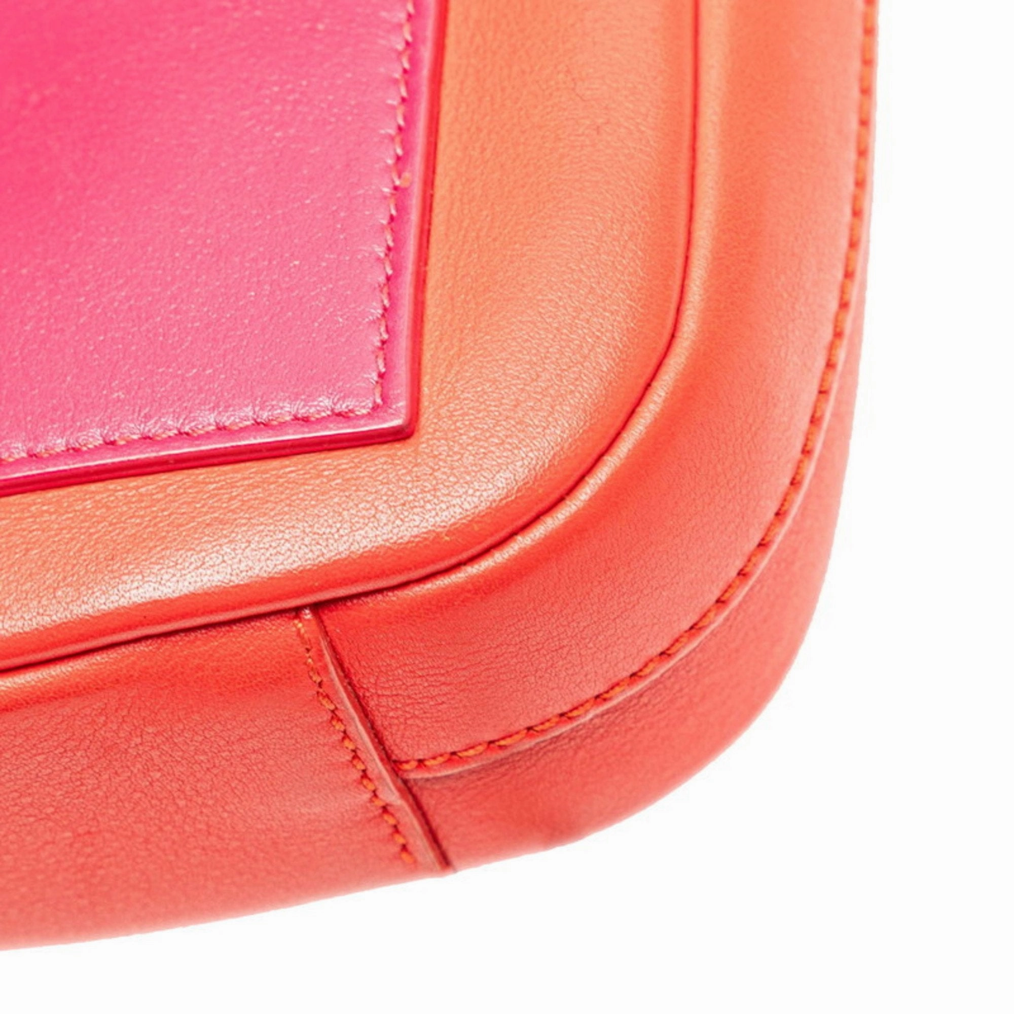 Christian Dior pink Color Leather Shoulder Bag (Pre-Owned)