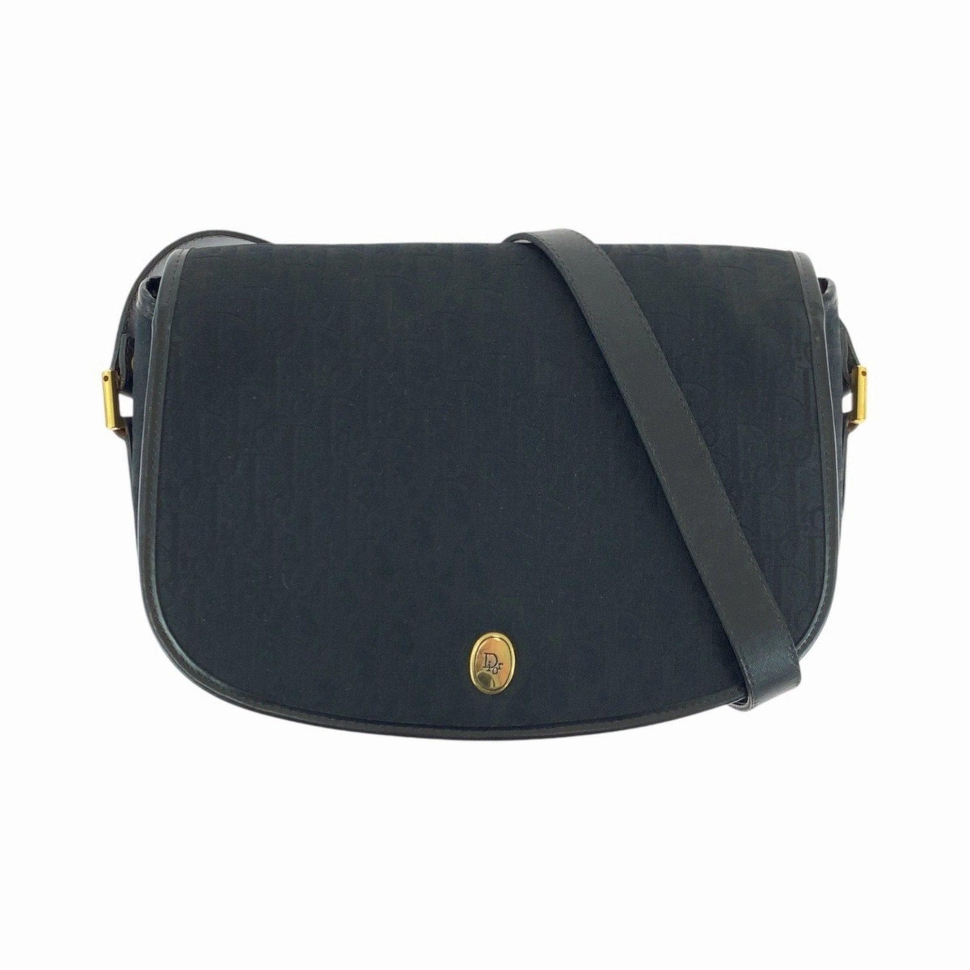 Christian Dior Trotter Canvas Leather Pochette Shoulder Bag (Pre-Owned)