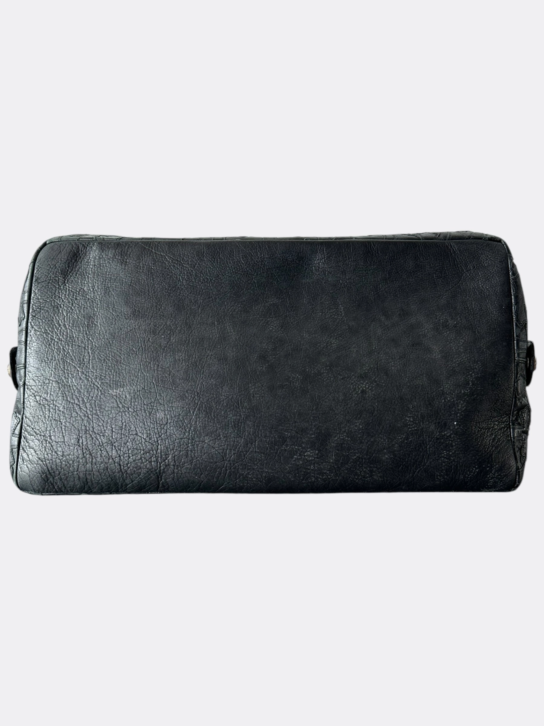 Chrome Hearts Black Nylon & Leather Cross Patch Duffel Bag