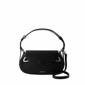 Clam Hobo Bag - Leather - Black