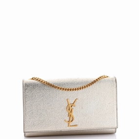 Classic Monogram Crossbody Bag Metallic Leather Medium