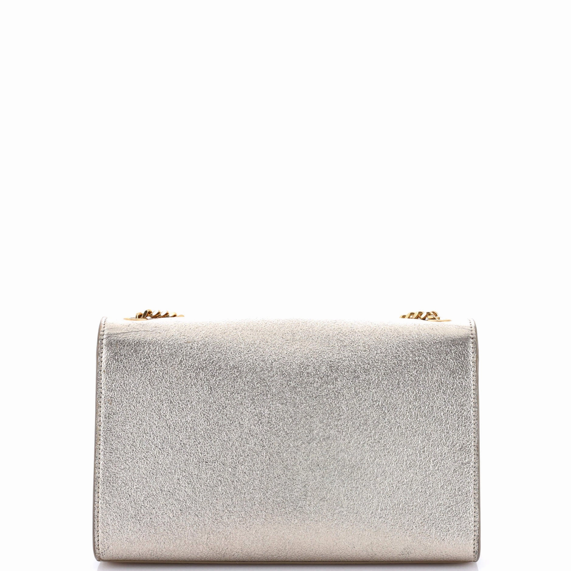 Classic Monogram Crossbody Bag Metallic Leather Medium
