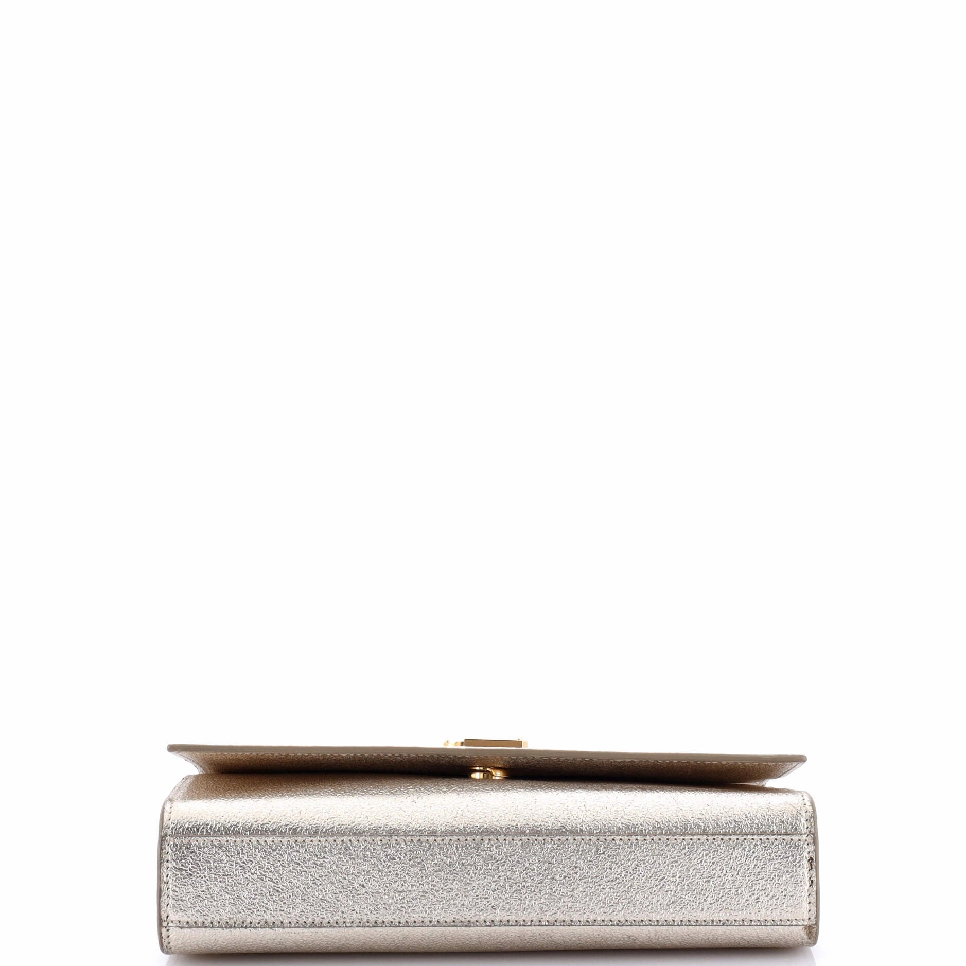 Classic Monogram Crossbody Bag Metallic Leather Medium