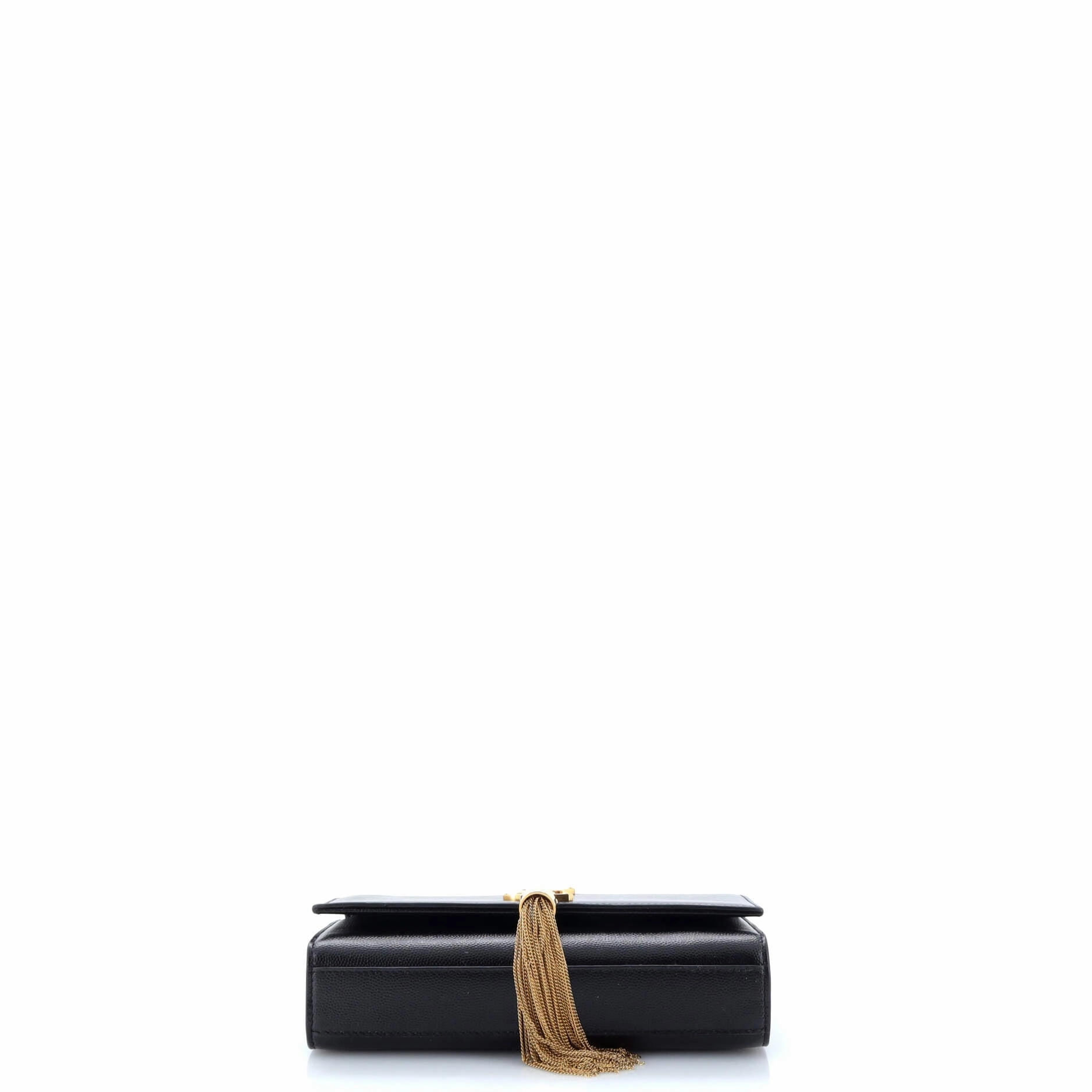 Classic Monogram Tassel Crossbody Bag Grainy Leather Small