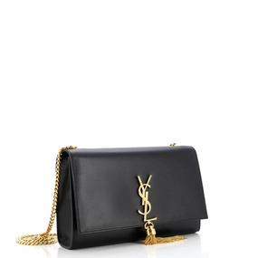 Classic Monogram Tassel Crossbody Bag Leather Medium