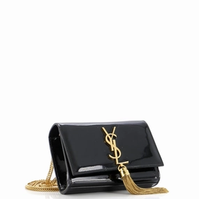 Classic Monogram Tassel Crossbody Bag Patent Small