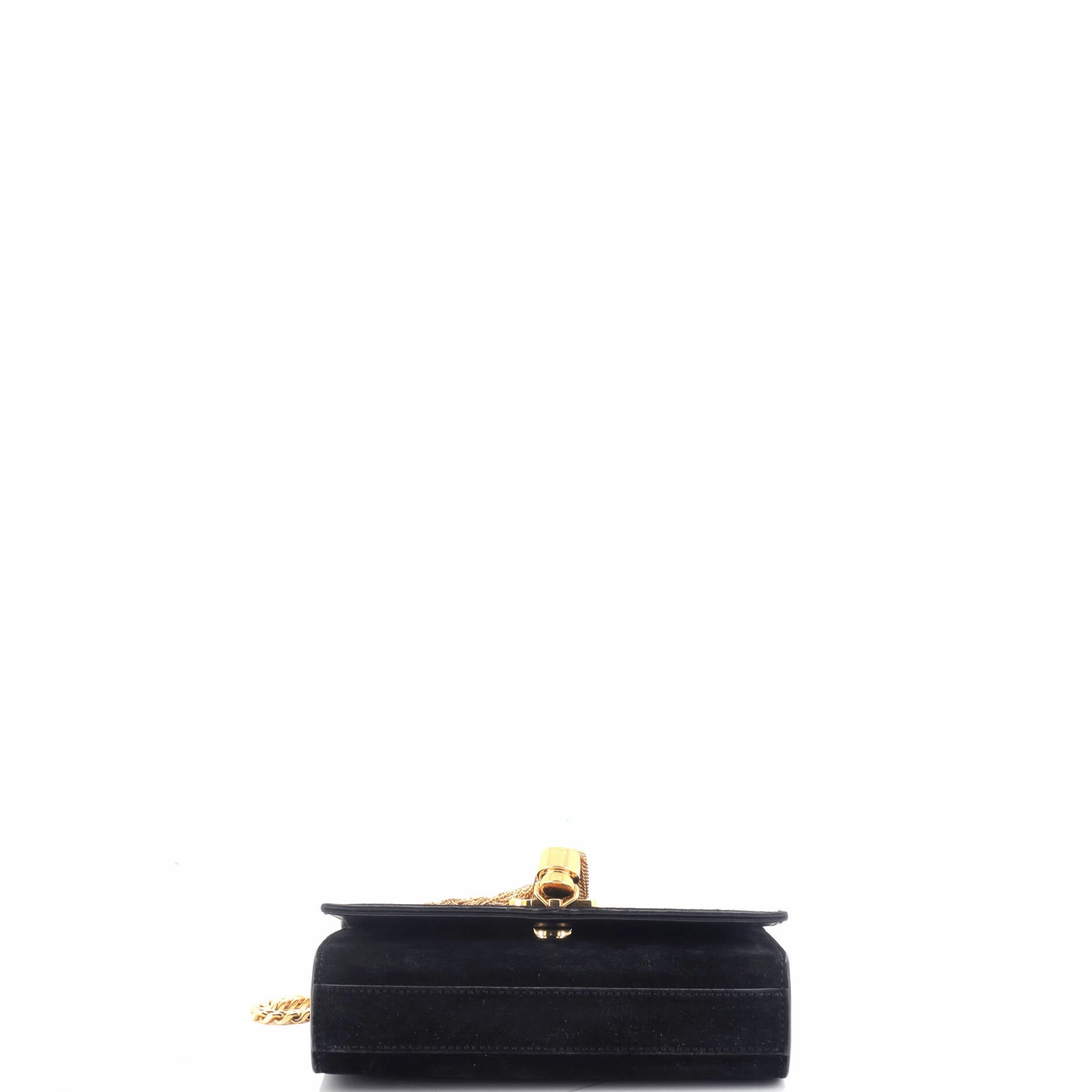Classic Monogram Tassel Crossbody Bag Suede Small