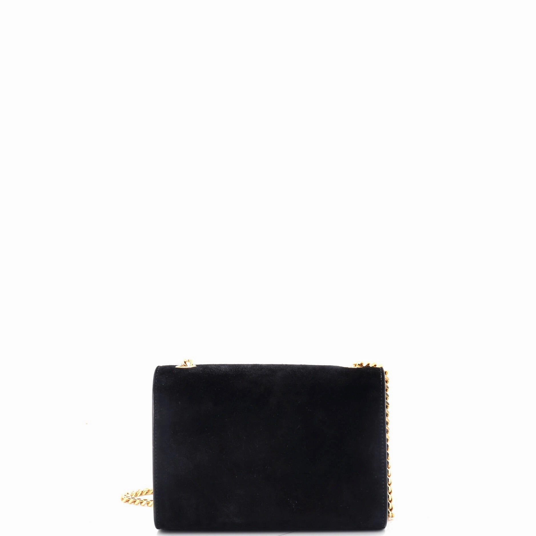 Classic Monogram Tassel Crossbody Bag Suede Small