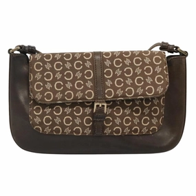 Cline Macadam Canvas Shoulder Bag (Pre-Owned)