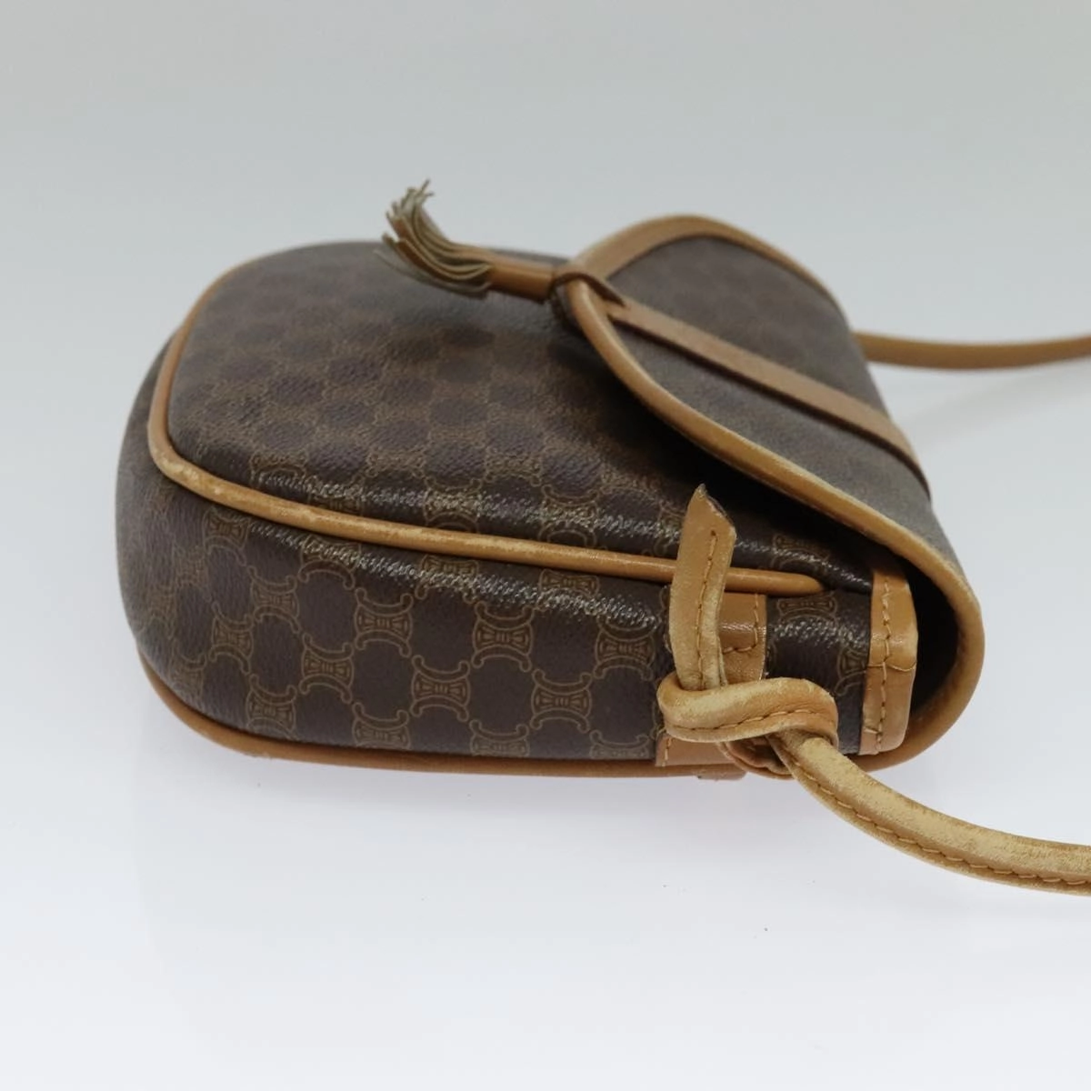 Cline Macadam Canvas Shoulder Bag (Pre-Owned)