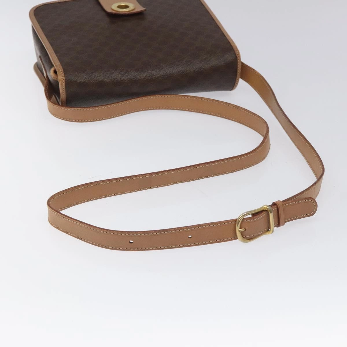 Cline Macadam Canvas Shoulder Bag (Pre-Owned)