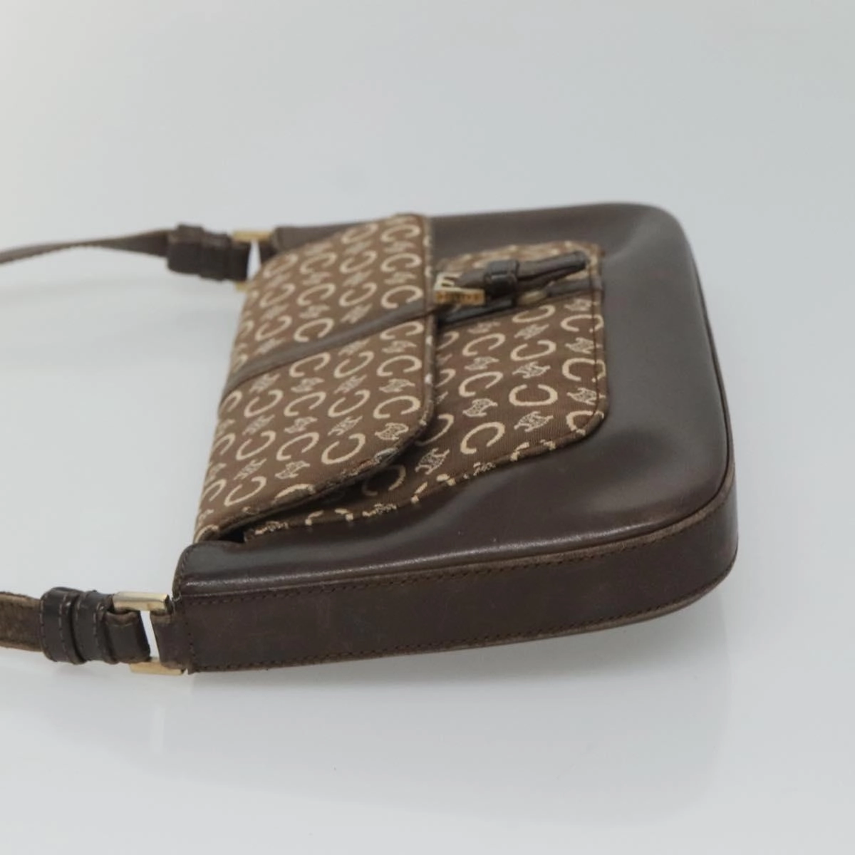 Cline Macadam Canvas Shoulder Bag (Pre-Owned)
