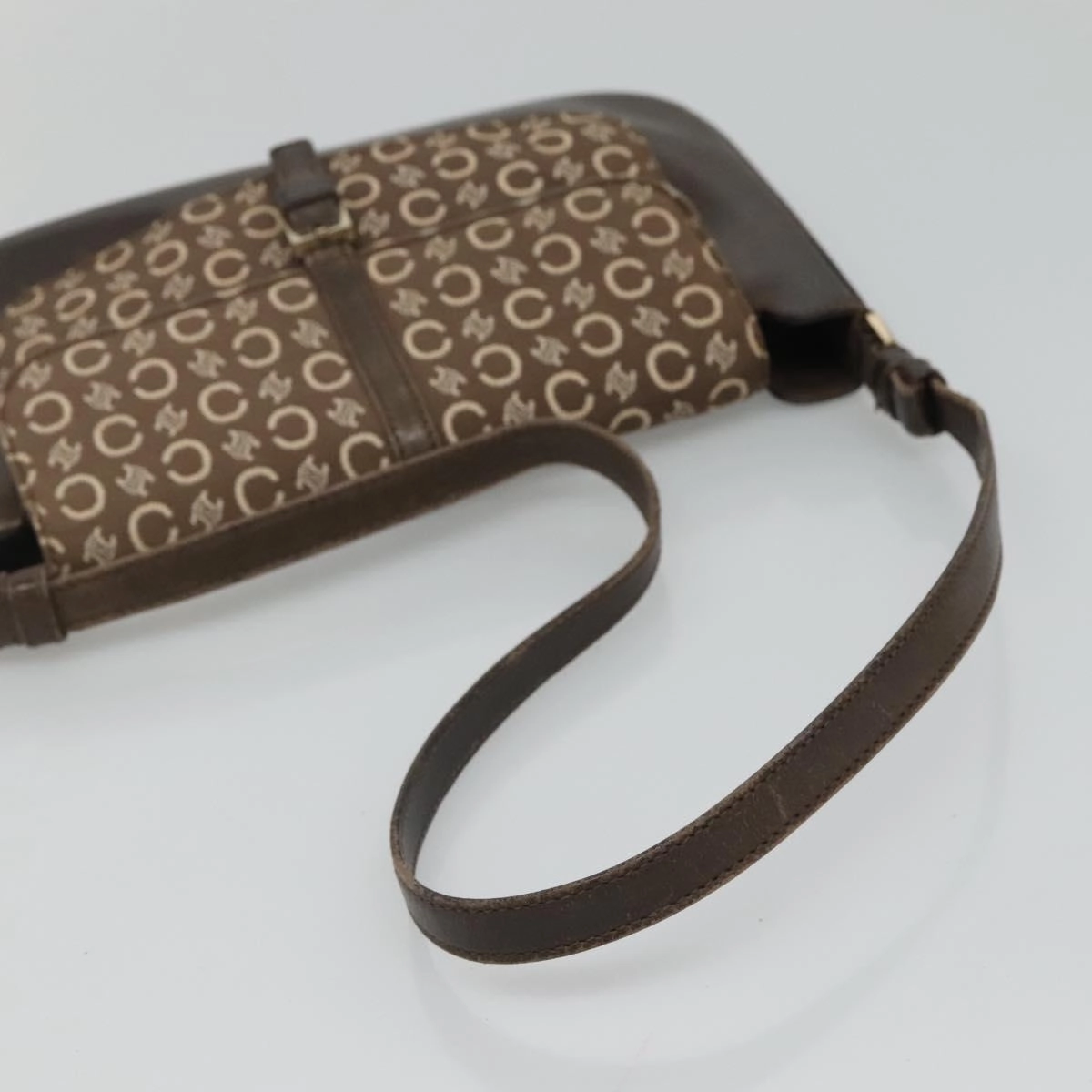 Cline Macadam Canvas Shoulder Bag (Pre-Owned)