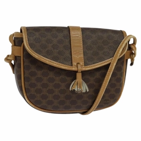 Cline Macadam Canvas Shoulder Bag (Pre-Owned)