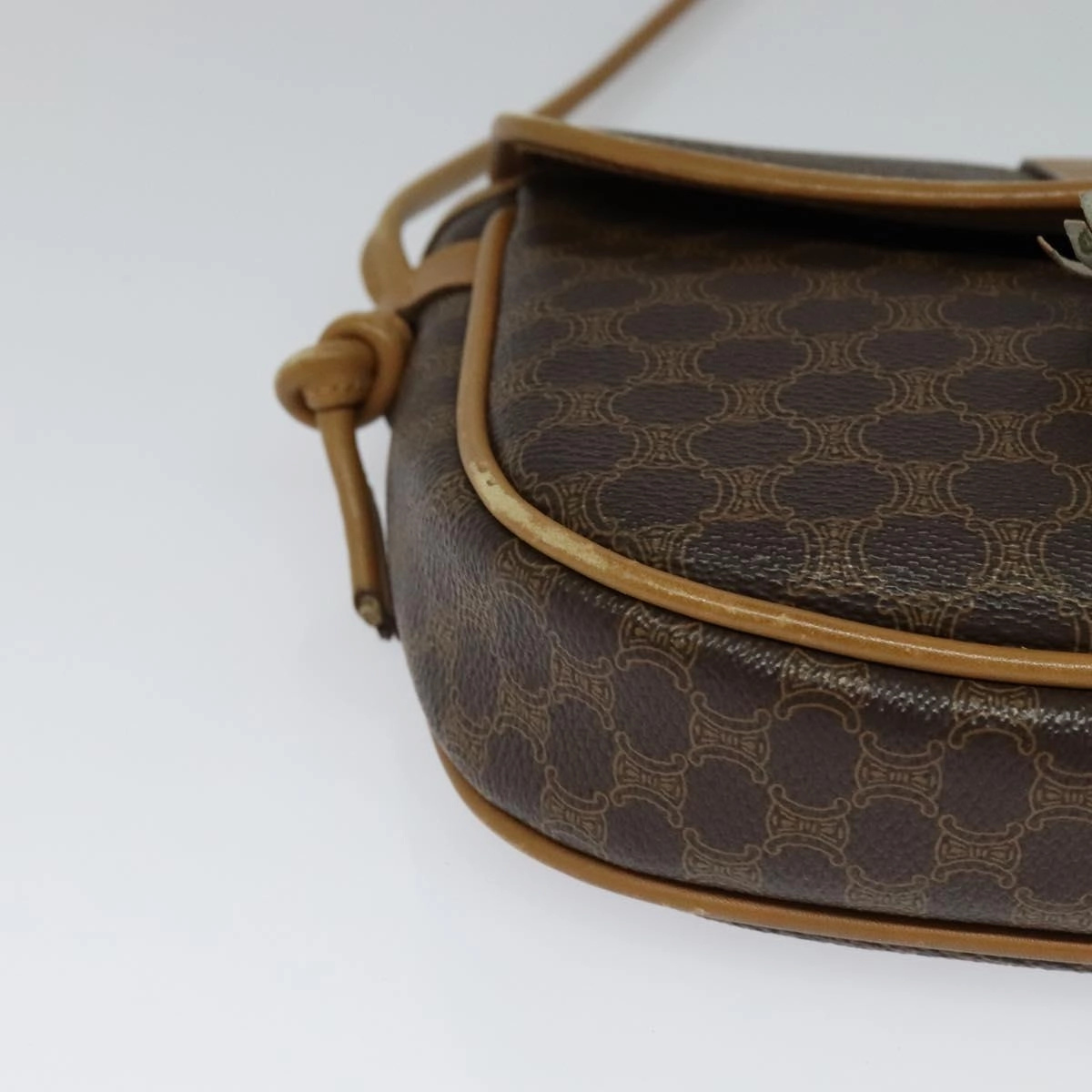 Cline Macadam Canvas Shoulder Bag (Pre-Owned)