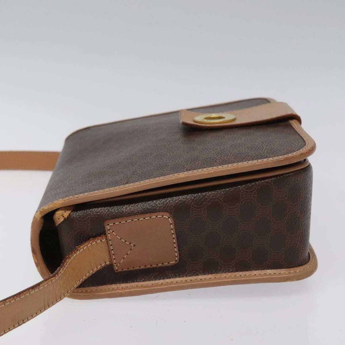Cline Macadam Canvas Shoulder Bag (Pre-Owned)