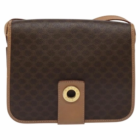 Cline Macadam Canvas Shoulder Bag (Pre-Owned)