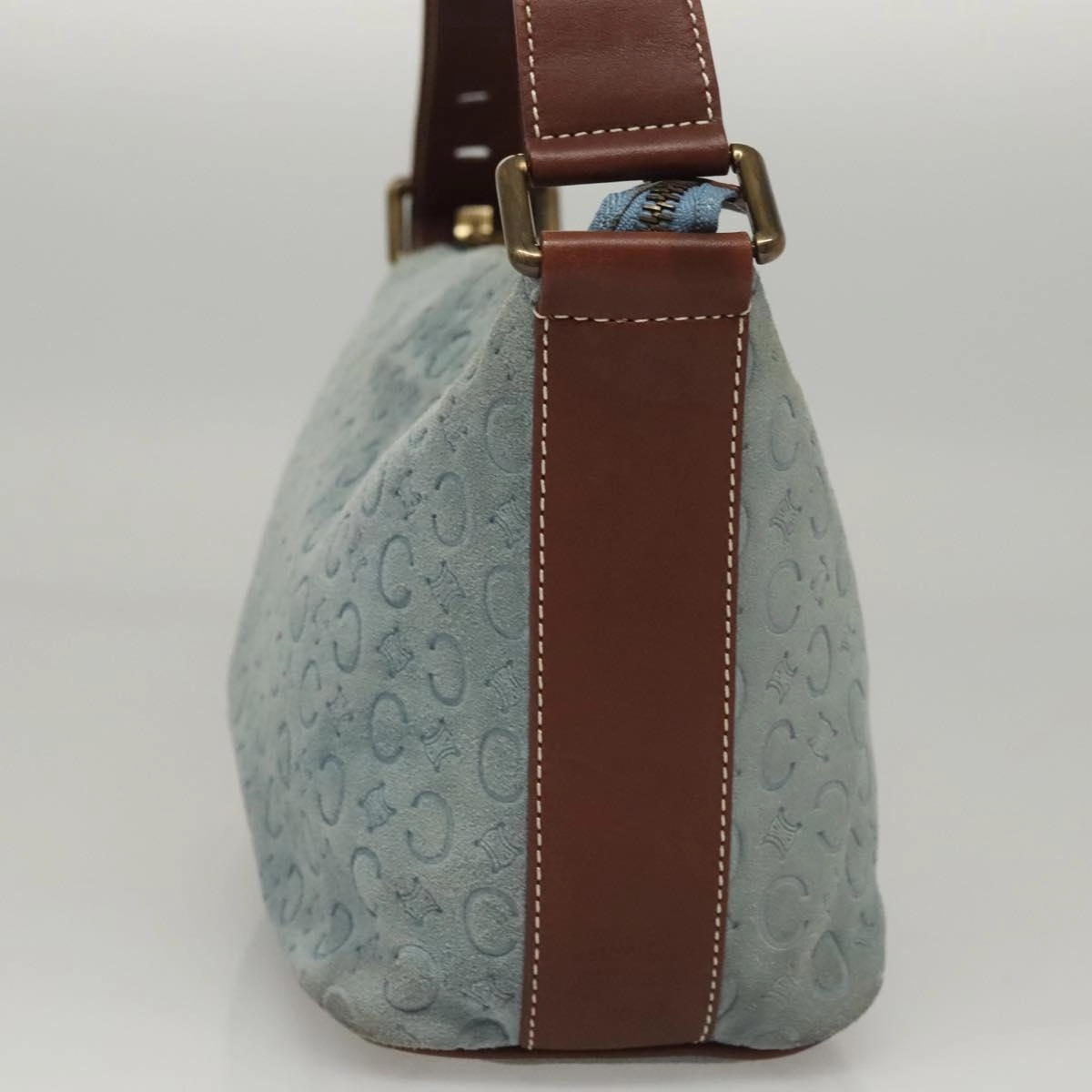 Cline Macadam Suede Shoulder Bag (Pre-Owned)
